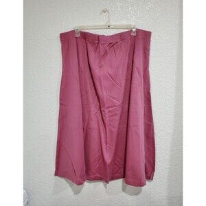 Only Necessities Mauve pull on stretch flare elastic waist 33" long skirt 3X New
